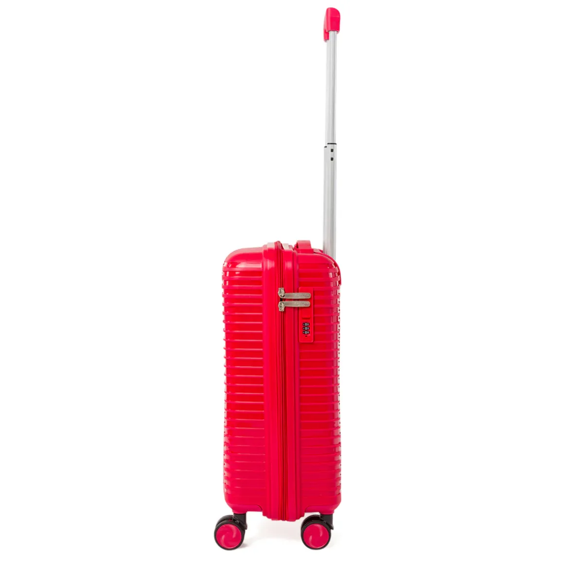 Trolley cabina rigido rosso con combinazione Romeo Gigli Milano