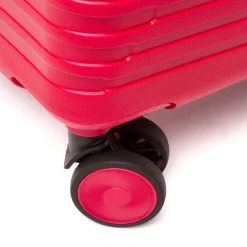 Trolley cabina rigido rosso con combinazione Romeo Gigli Milano