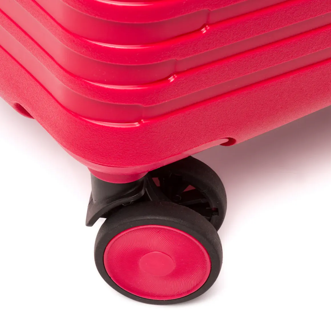 Trolley cabina rigido rosso con combinazione Romeo Gigli Milano
