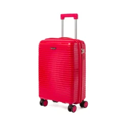 Trolley cabina rigido rosso con combinazione Romeo Gigli Milano