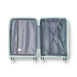 Trolley cabina rigido verde acqua con combinazione Romeo Gigli Milano