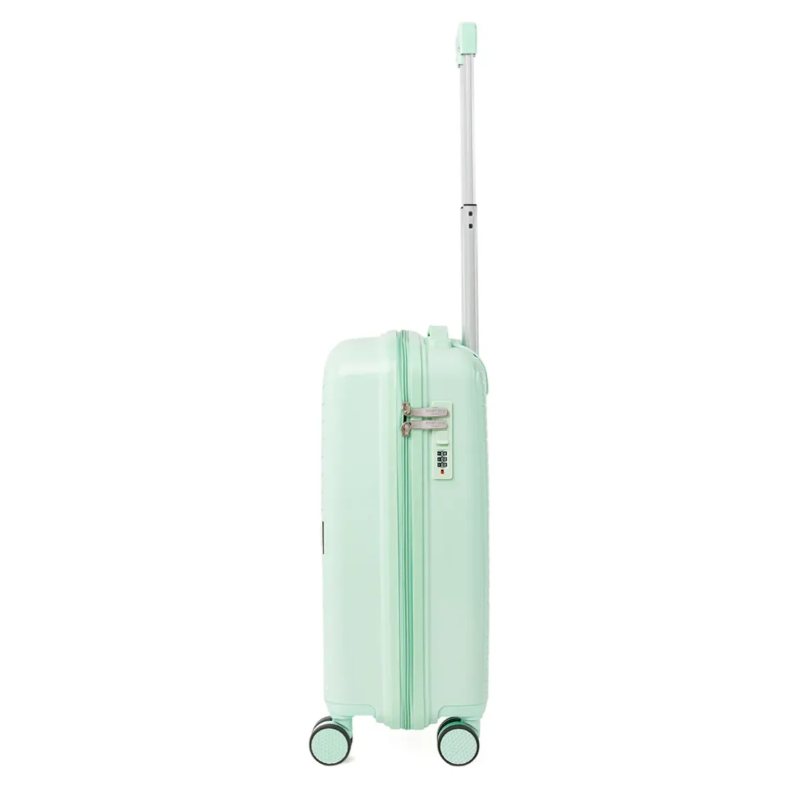 Trolley cabina rigido verde acqua con combinazione Romeo Gigli Milano