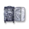 Trolley cabina Romeo Gigli Milano blu in tessuto con 4 ruote pivotanti