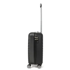 Trolley da cabina rigida nero con combinazione Romeo Gigli Milano