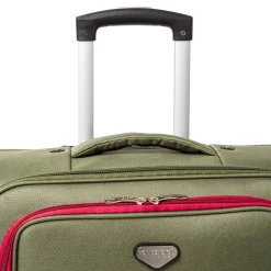 Trolley da stiva in tessuto resistente Romeo Gigli Milano verde oliva