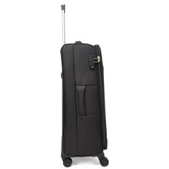 Trolley da viaggio grande da stiva Romeo Gigli Milano nero in tessuto