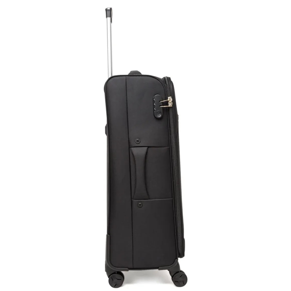 Trolley da viaggio grande da stiva Romeo Gigli Milano nero in tessuto