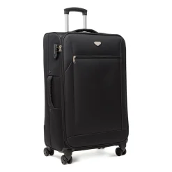 Trolley da viaggio grande da stiva Romeo Gigli Milano nero in tessuto