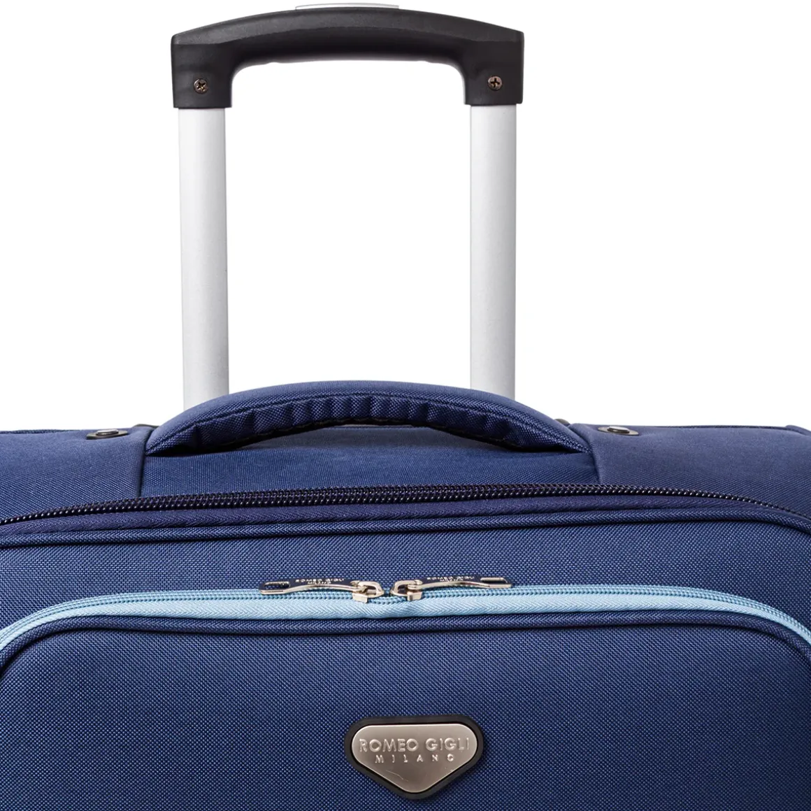 Trolley da viaggio stiva Romeo Gigli Milano blu in tessuto resistente