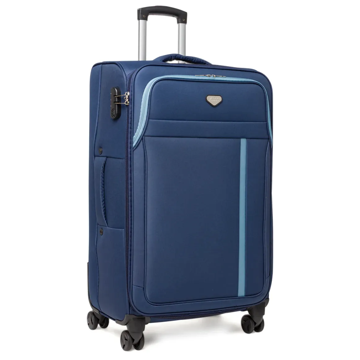 Trolley da viaggio stiva Romeo Gigli Milano blu in tessuto resistente