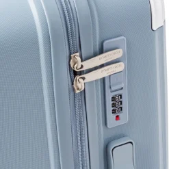 Trolley medio azzurro avio rigido in PP antiurto Romeo Gigli Milano