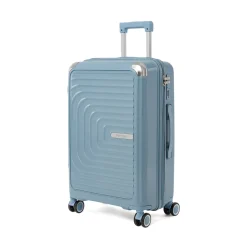 Trolley medio azzurro avio rigido in PP antiurto Romeo Gigli Milano