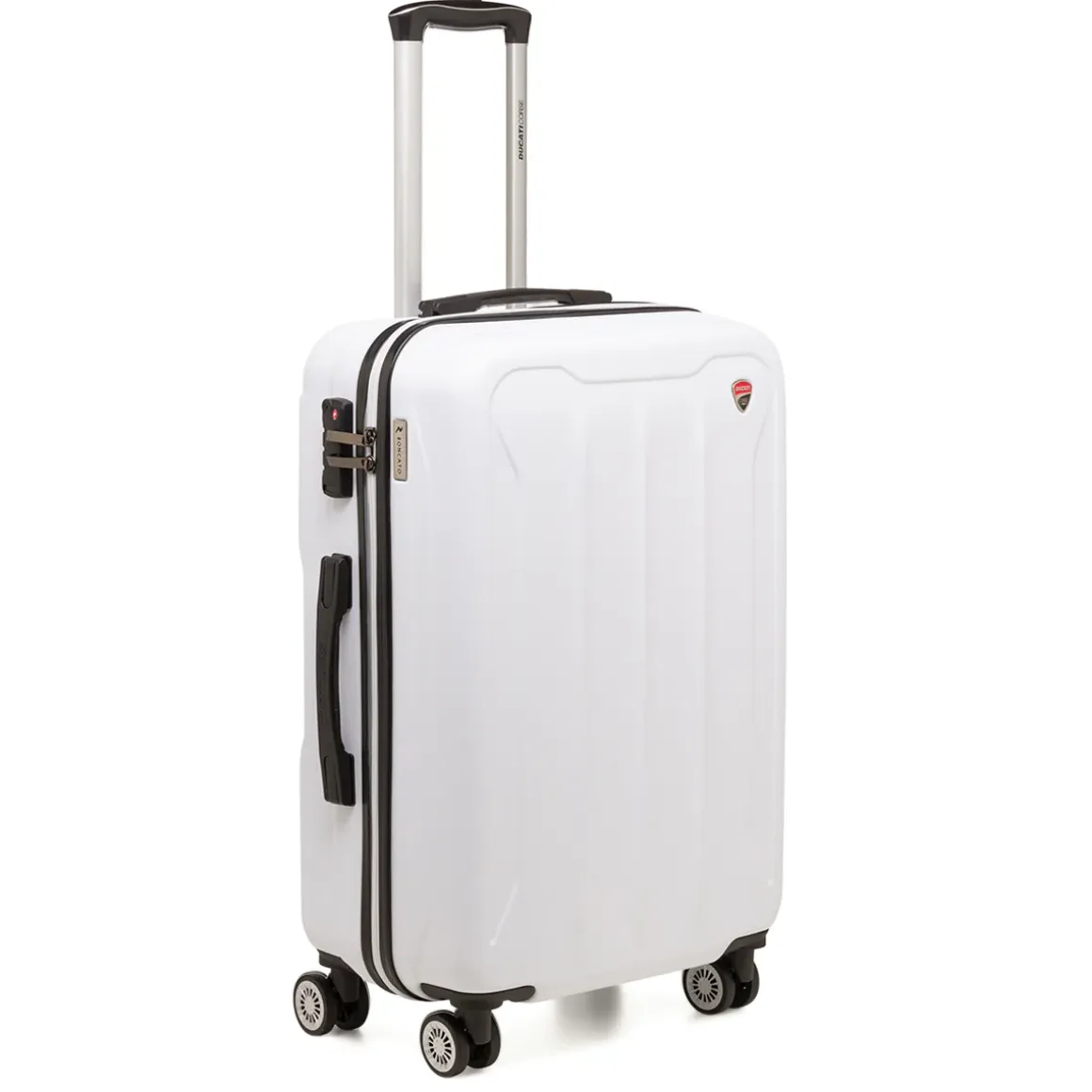 Trolley medio bianco in ABS Ducati Corse x Ciak Roncato Flight