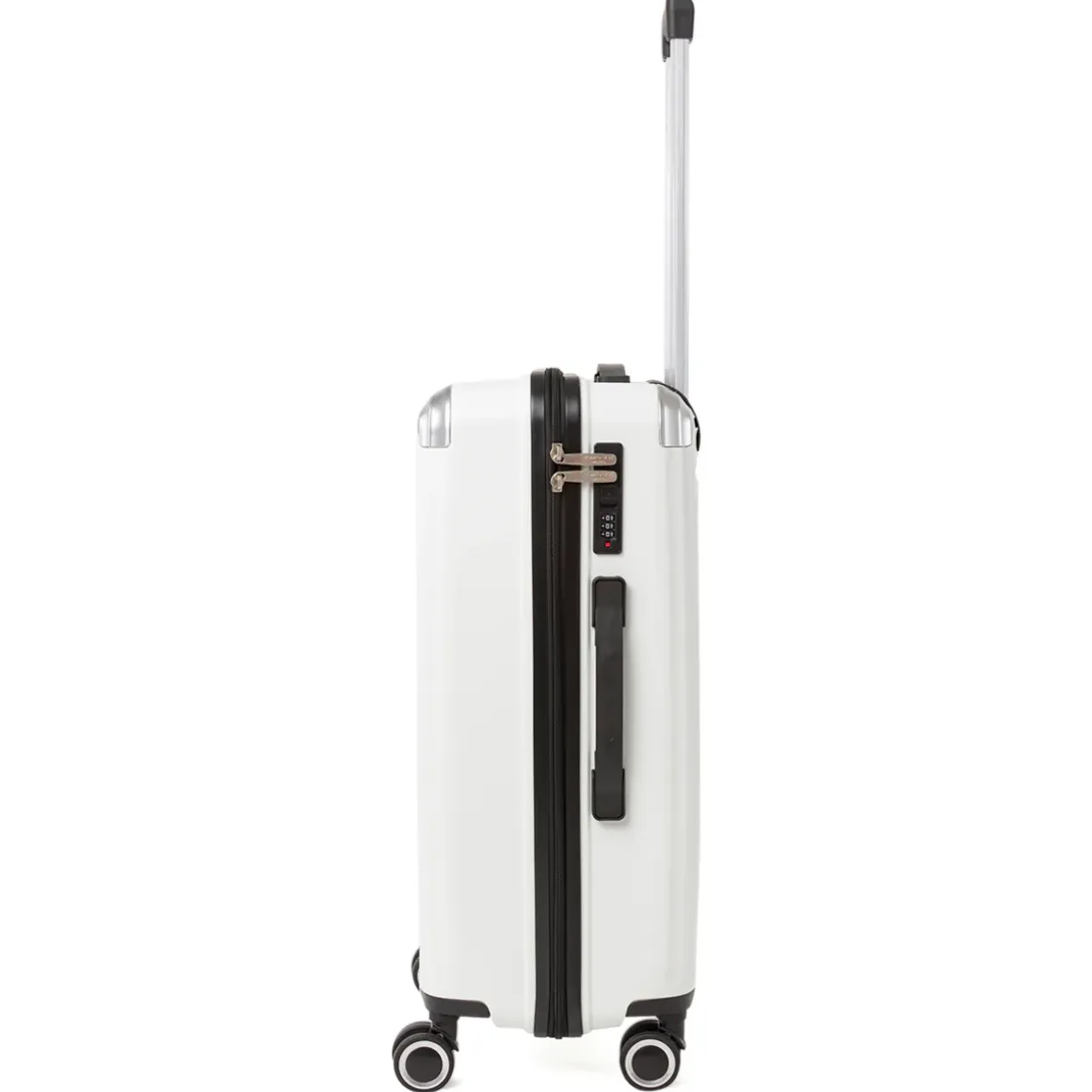 Trolley medio bianco in PP rigido Romeo Gigli leggero e resistente
