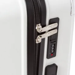 Trolley medio bianco in PP rigido Romeo Gigli leggero e resistente