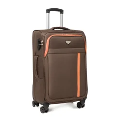 Trolley medio da viaggio Romeo Gigli Milano marrone in tessuto