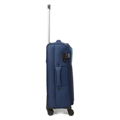 Trolley medio da viaggio Romeo Gigli Milano blu in tessuto resistente