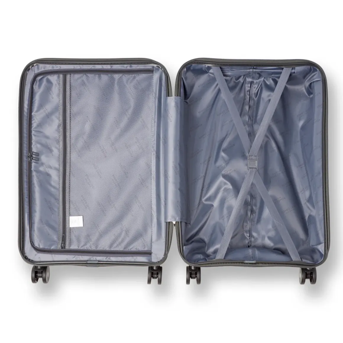 Trolley medio grigio antracite Romeo Gigli rigido con combinazione