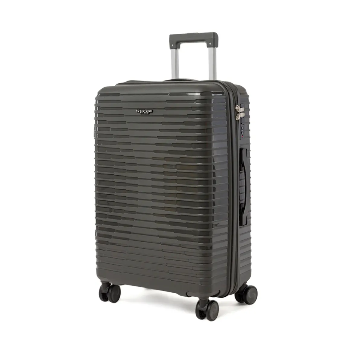 Trolley medio grigio antracite Romeo Gigli rigido con combinazione