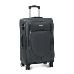 Trolley medio grigio antracite in tessuto Govago