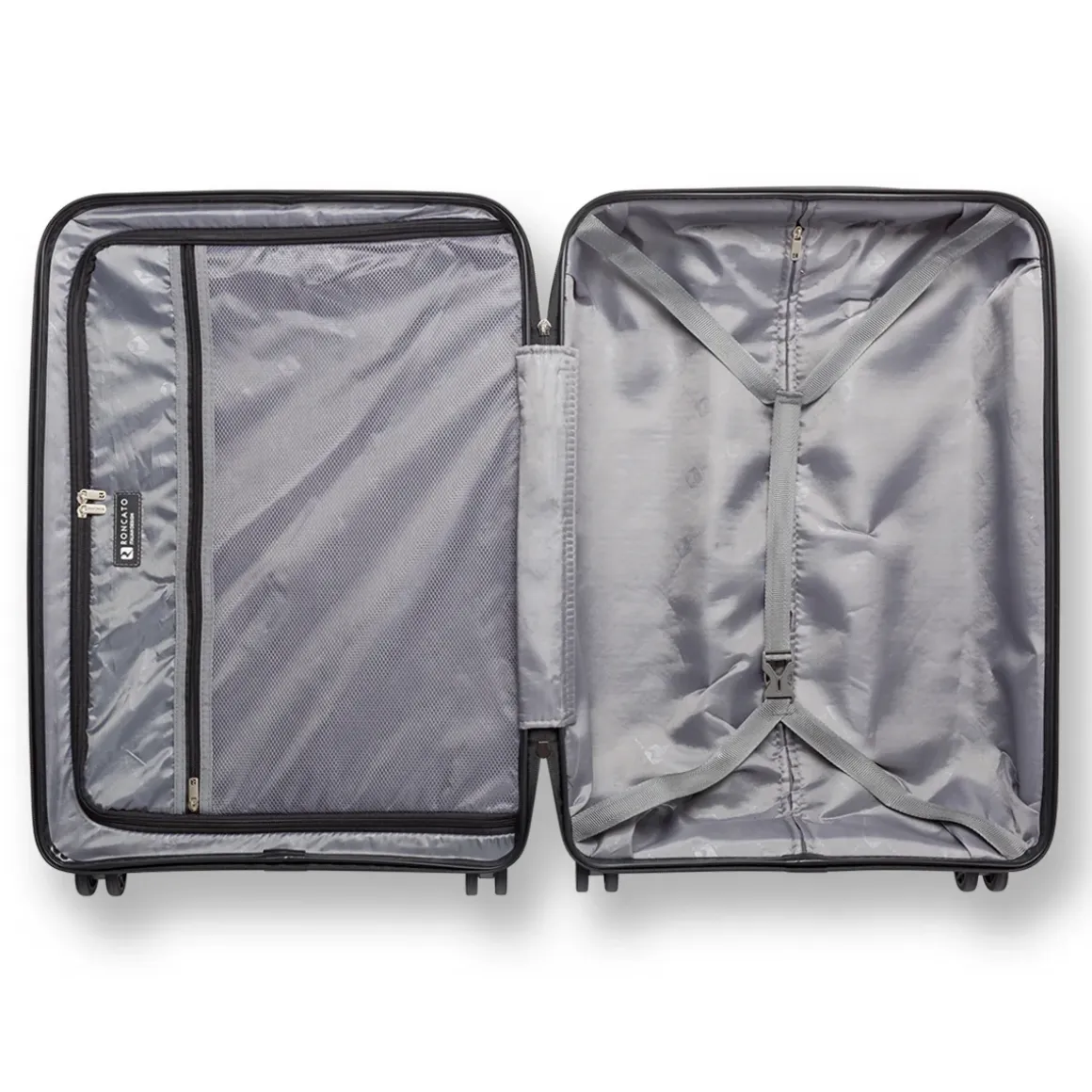 Trolley medio nero rigido in ABS Ciak Roncato Hexa