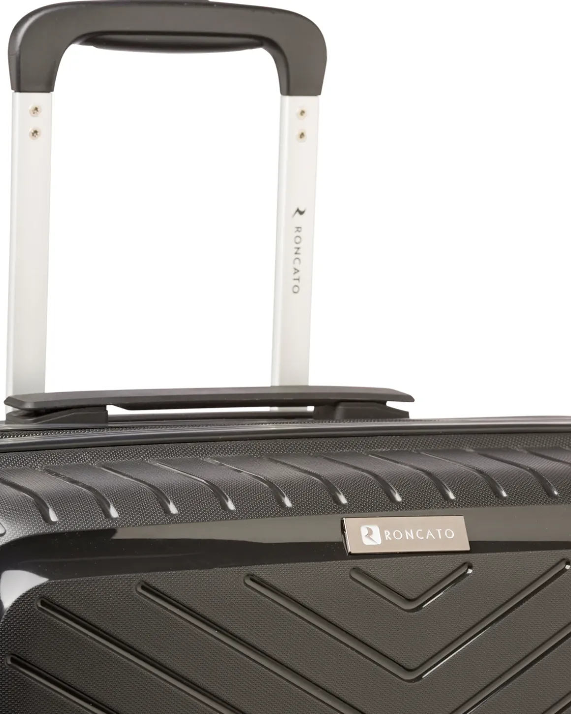 Trolley medio nero rigido in ABS Ciak Roncato Hexa