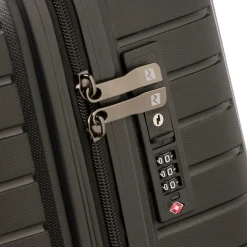 Trolley medio nero rigido in ABS Ciak Roncato Hexa