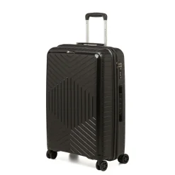 Trolley medio nero rigido in ABS Ciak Roncato Hexa