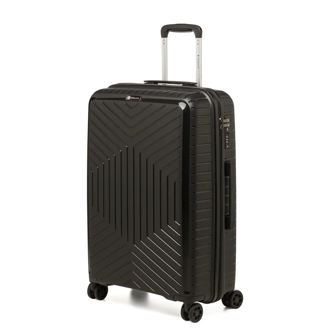 Trolley medio nero rigido in ABS Ciak Roncato Hexa