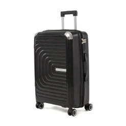 Trolley medio nero rigido Romeo Gigli Milano in PP antiurto