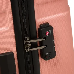 Trolley medio rosa in ABS Delsey Paris