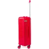 Trolley medio rosso Romeo Gigli rigido in polipropilene antiurto