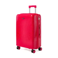 Trolley medio rosso Romeo Gigli rigido in polipropilene antiurto