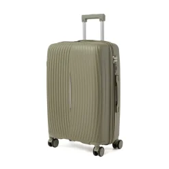 Trolley medio verde militare resistente rigido Romeo Gigli Milano