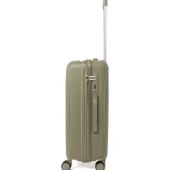 Trolley medio verde militare resistente rigido Romeo Gigli Milano