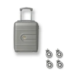 Trolley mini sotto sedile per voli low cost argento in ABS Romeo Gigli