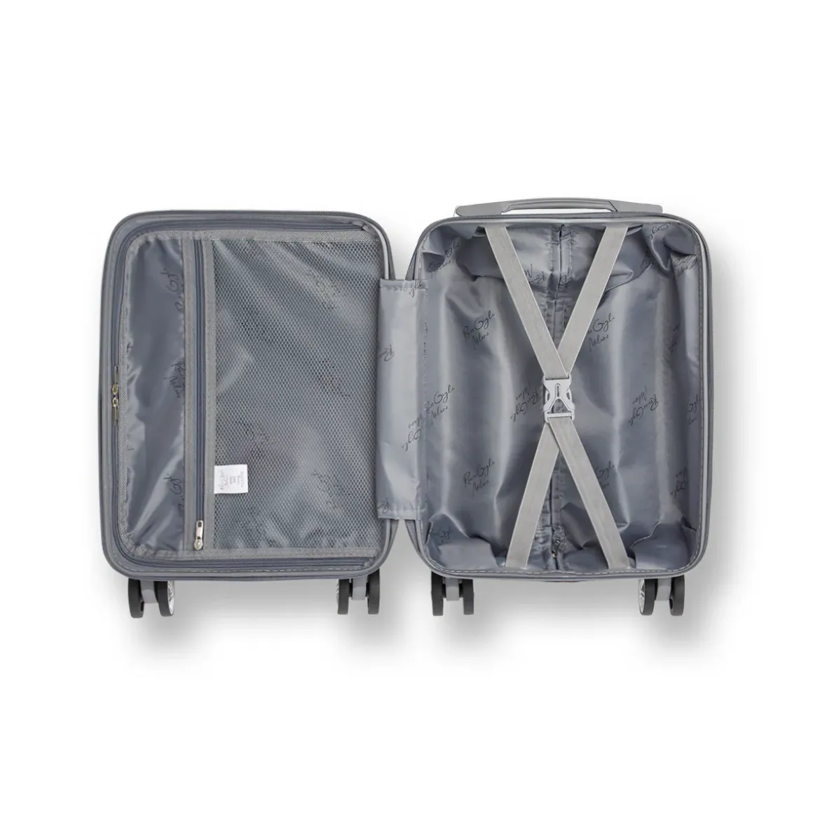 Trolley mini sotto sedile per voli low cost argento in ABS Romeo Gigli