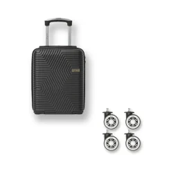 Trolley mini sotto sedile per voli low cost nero in ABS Romeo Gigli