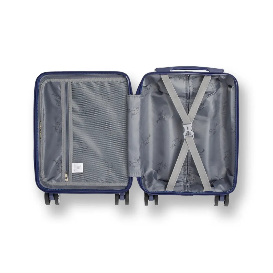 Trolley mini sotto sedile per voli low cost blu in ABS Romeo Gigli