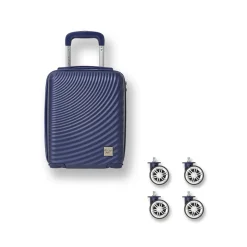 Trolley mini sotto sedile per voli low cost blu in ABS Romeo Gigli