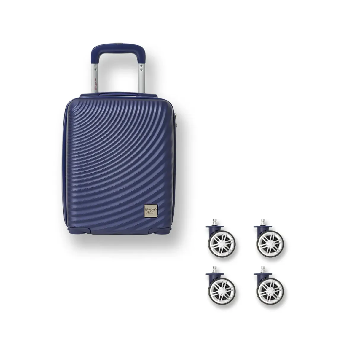 Trolley mini sotto sedile per voli low cost blu in ABS Romeo Gigli