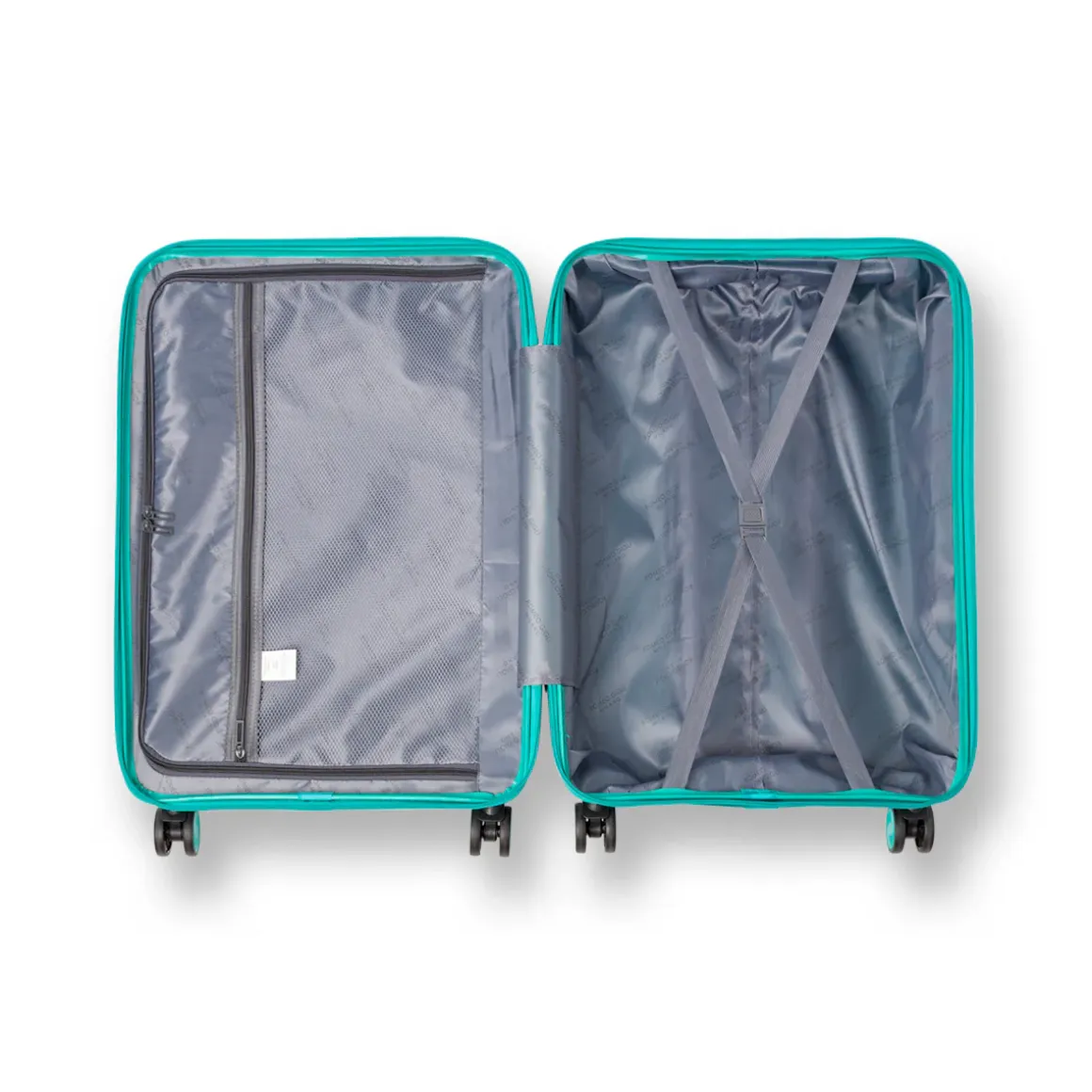 Trolley per voli low cost da cabina verde acqua Romeo Gigli Milano