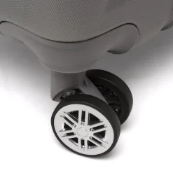 Trolley piccolo rigido argento con ruote pivotanti Romeo Gigli Milano