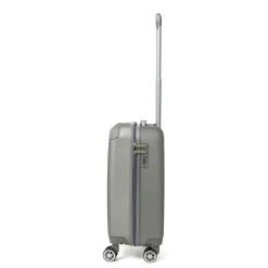 Trolley piccolo rigido argento con ruote pivotanti Romeo Gigli Milano