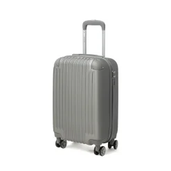 Trolley piccolo rigido argento con ruote pivotanti Romeo Gigli Milano