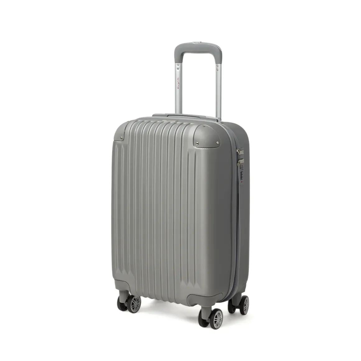 Trolley piccolo rigido argento con ruote pivotanti Romeo Gigli Milano