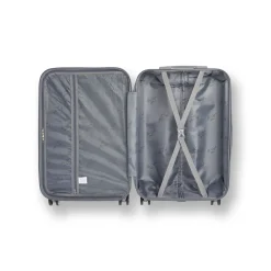 Trolley piccolo rigido argento con ruote pivotanti Romeo Gigli Milano