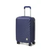 Trolley piccolo rigido blu in ABS con ruote pivotanti Romeo Gigli Milano