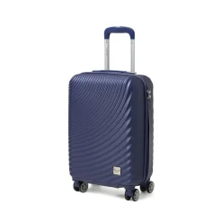 Trolley piccolo rigido blu in ABS con ruote pivotanti Romeo Gigli Milano