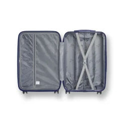 Trolley piccolo rigido blu in ABS con ruote pivotanti Romeo Gigli Milano